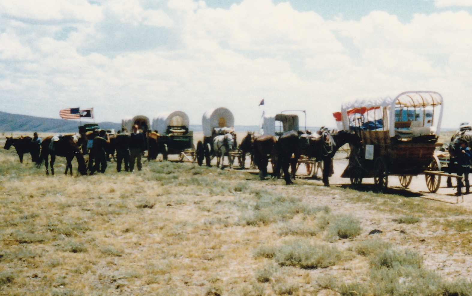 Sesquicentennial Oregon Trail Wagon Train, Wyoming 1993